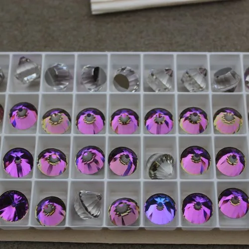 1 cabochon swarovski "cupcake" 12 mm heliotrope z