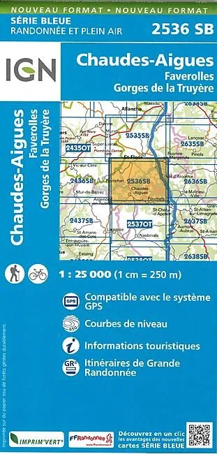 2536 SB CHAUDES AIGUES 1 25 000