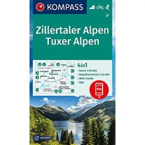 37 ZILLERTALER ALPEN TUXER ALPEN 1 50 000