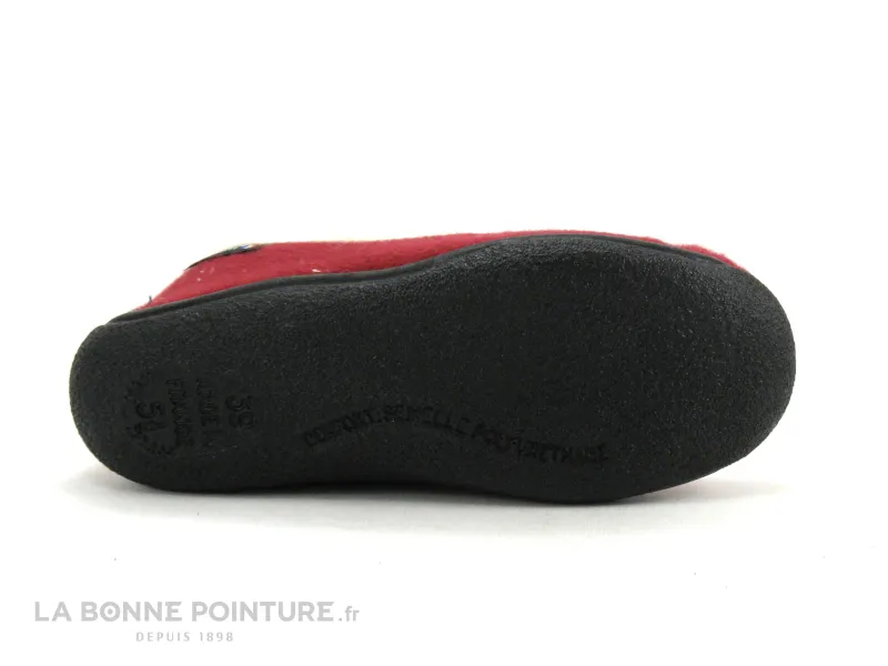 Achat chaussures Airplum Femme Pantoufle Chausson, vente Airplum ZEMINEE Rouge - Charentaise Femme bordeaux - fourree laine