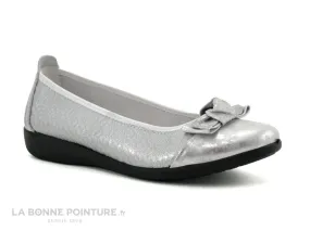 Achat chaussures Inéa Femme Ballerine, vente Inea CAMELIA Poudre argent - Ballerine souple Femme