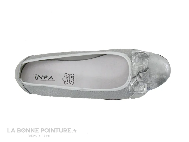 Achat chaussures Inéa Femme Ballerine, vente Inea CAMELIA Poudre argent - Ballerine souple Femme