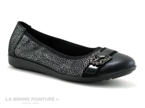 Achat chaussures Inéa Femme Ballerine, vente INEA Falaise - Paillete Vernis - Noir Argent - Ballerine