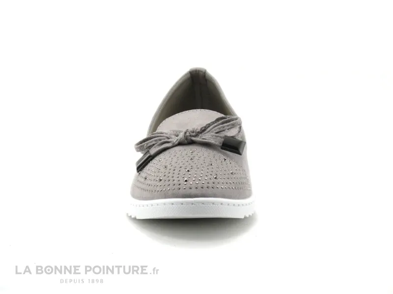 Achat chaussures Jet'7 Femme Ballerine, vente Jet 7 MATAYA Gris - Strass - Ballerine Femme