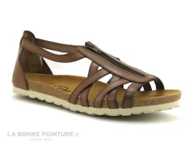 Achat chaussures Jordana Femme Sandale et Nu-pieds, vente Jordana 500 marron Nu-pieds fermeture eclair