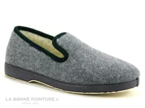 Achat chaussures Soca Homme Pantoufle et Chausson, vente Soca 0520 gris - Charentaise Homme interieur pure laine