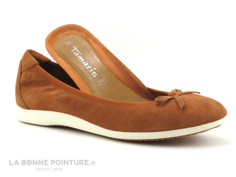 Achat chaussures Tamaris Femme Ballerine, vente Tamaris 1-22100-28 625 Sunrise - Ballerine orange