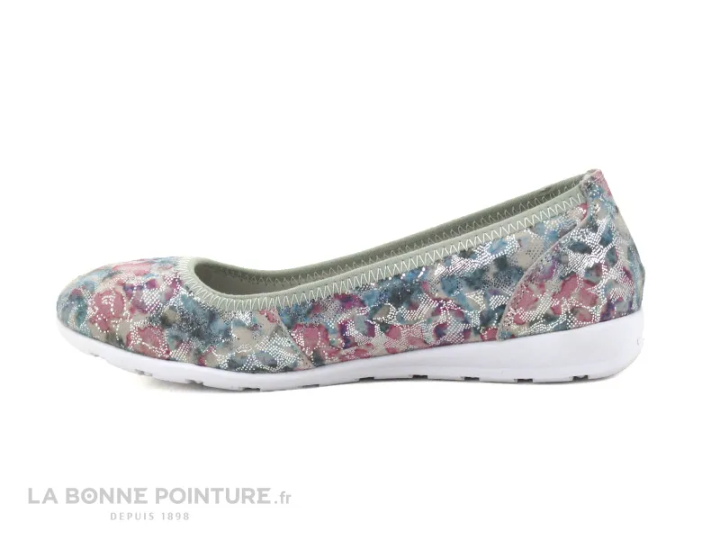 Achat chaussures Topway Femme Ballerine, vente TopWay B930544 Multi - Ballerine Femme - Bleu Rose Gris Argent