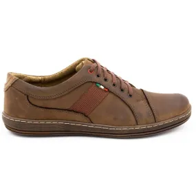 Antex Chaussures casual en cuir pour hommes 238GT marron brun