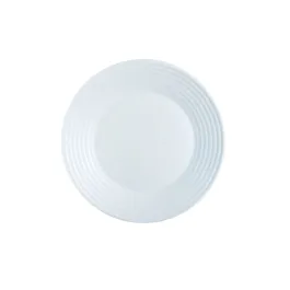 Assiette Creuse STAIRO Ø240mm Verre Trempé Blanc - Arcoroc