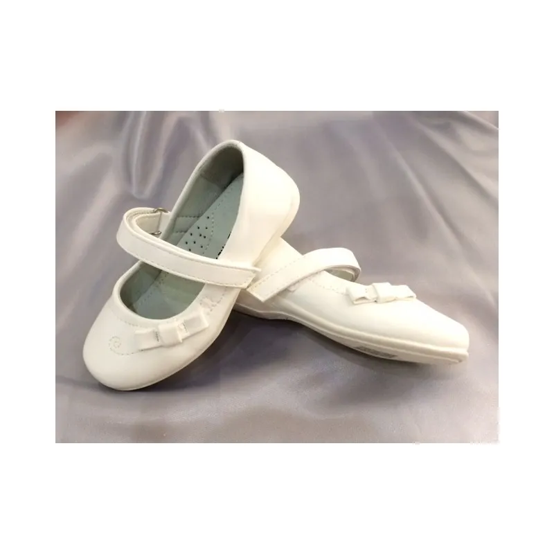 Ballerines BAPTEME fille blanc 