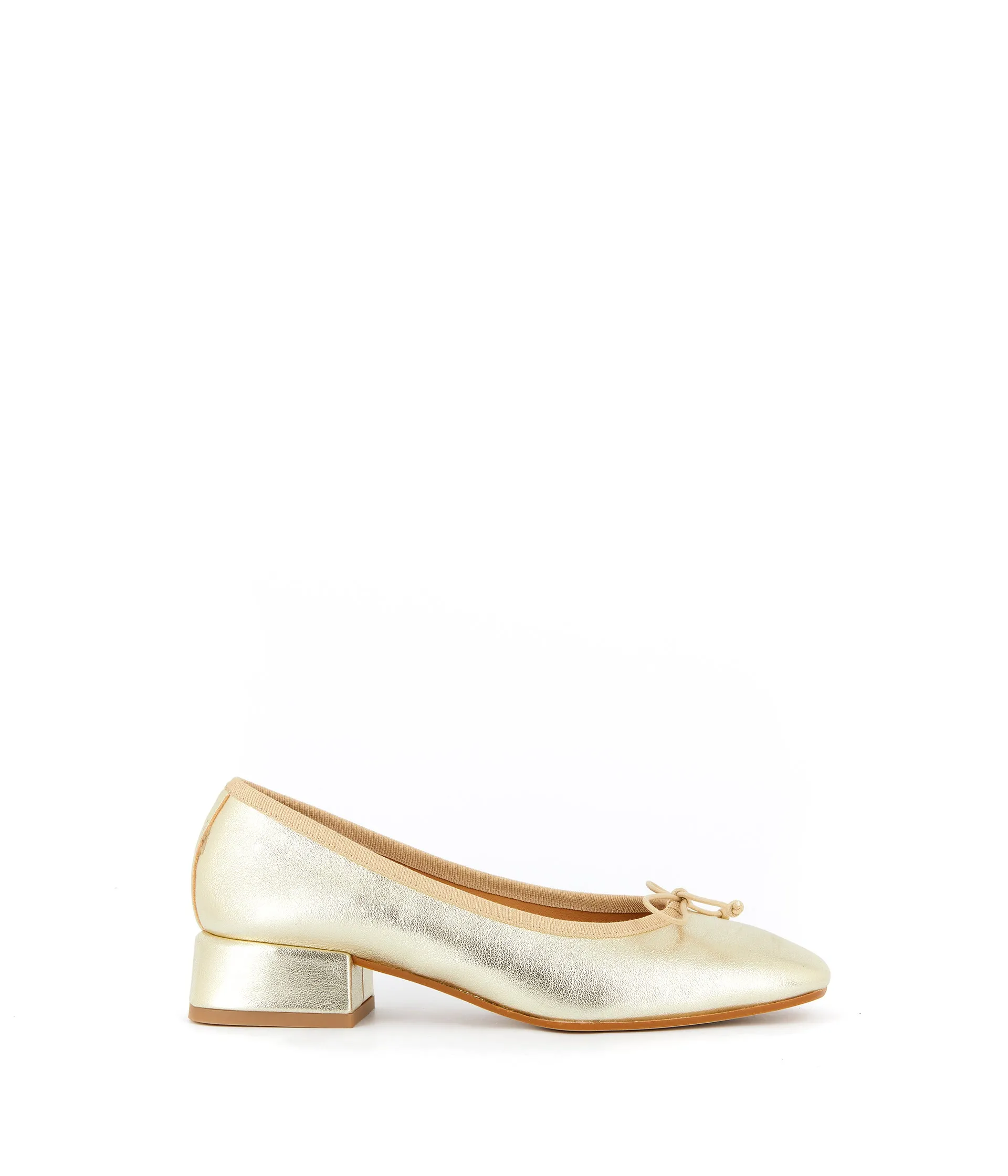 Ballerines cuir doré Azilis