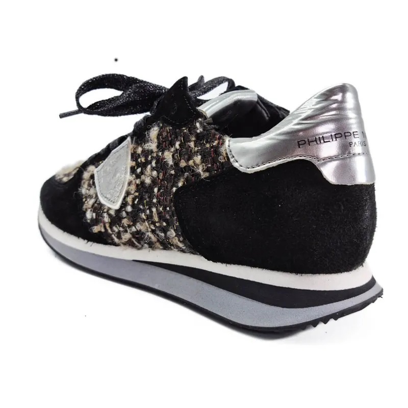 Basket en laine et velours - Philippe Model - Scarpe Chaussures