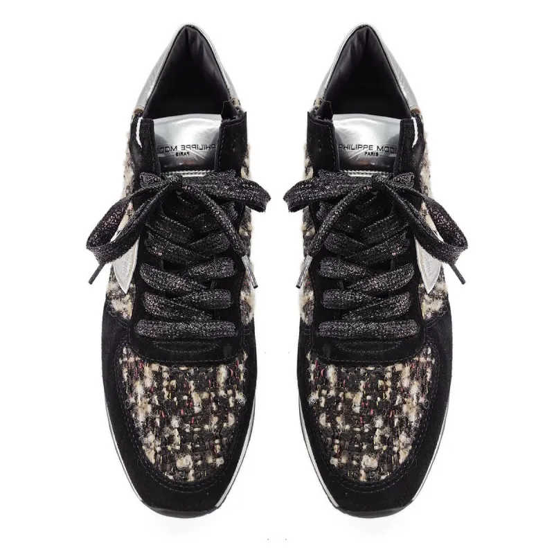 Basket en laine et velours - Philippe Model - Scarpe Chaussures