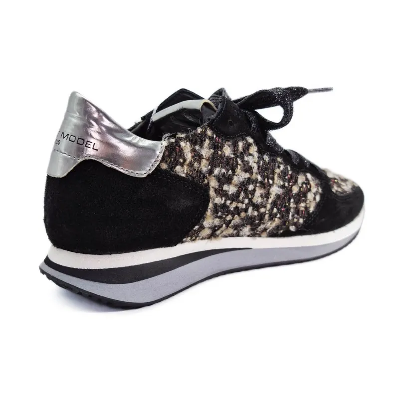 Basket en laine et velours - Philippe Model - Scarpe Chaussures