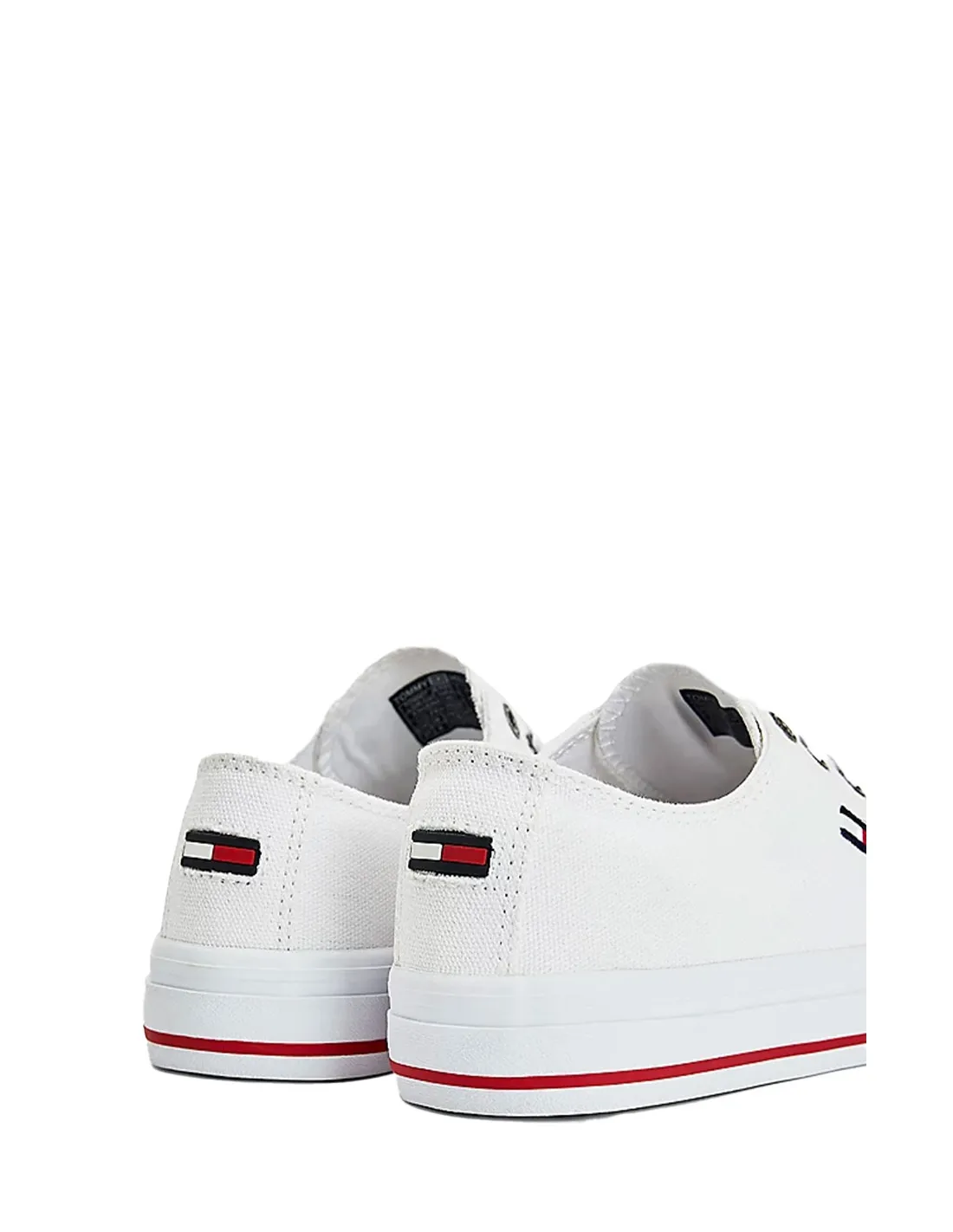 Baskets en toile Tommy Jeans ref 52549 Ybr White