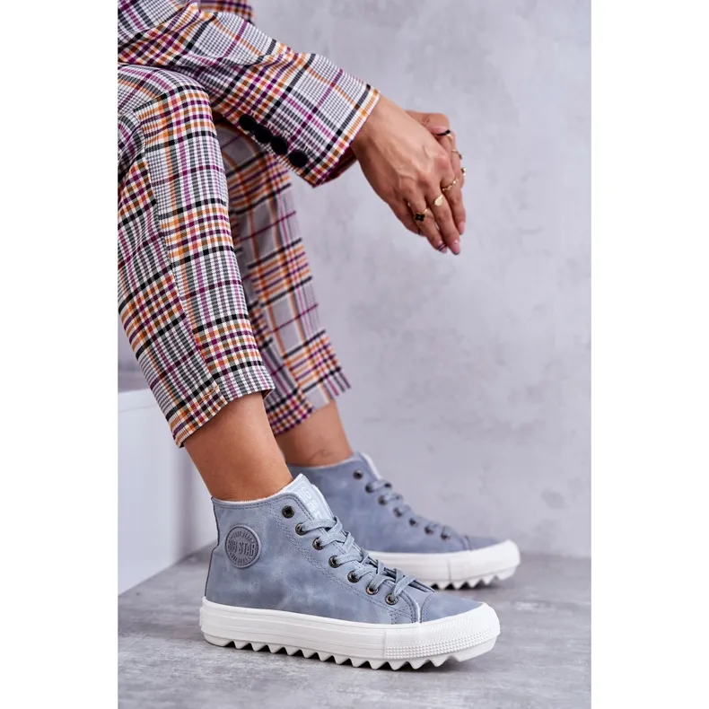 Baskets Isolées Femme Big Star EE274115 Bleu Clair