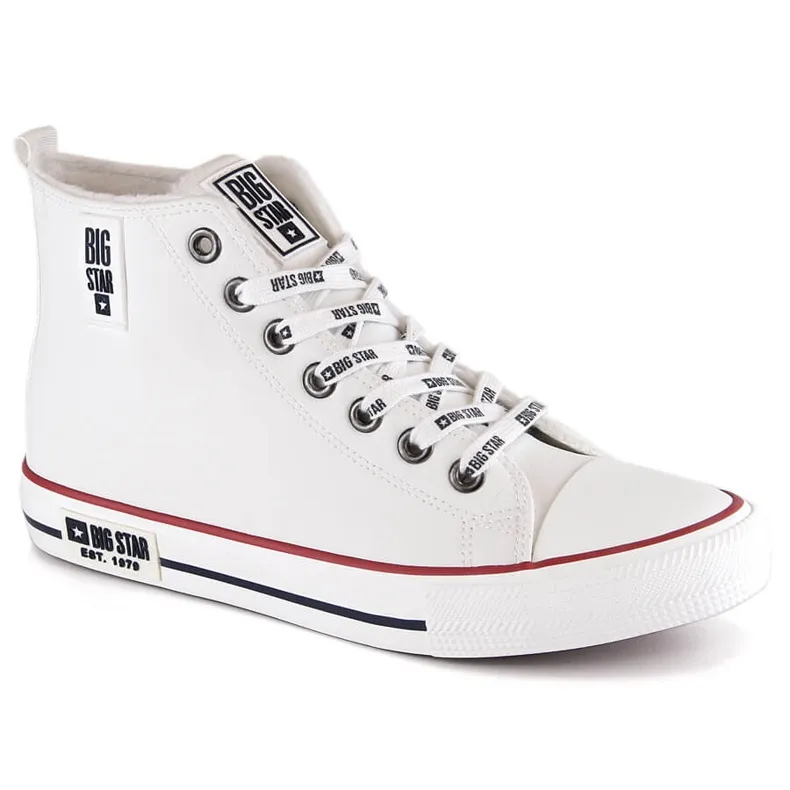 Baskets isolées pour hommes hautes blanches Big Star KK174345