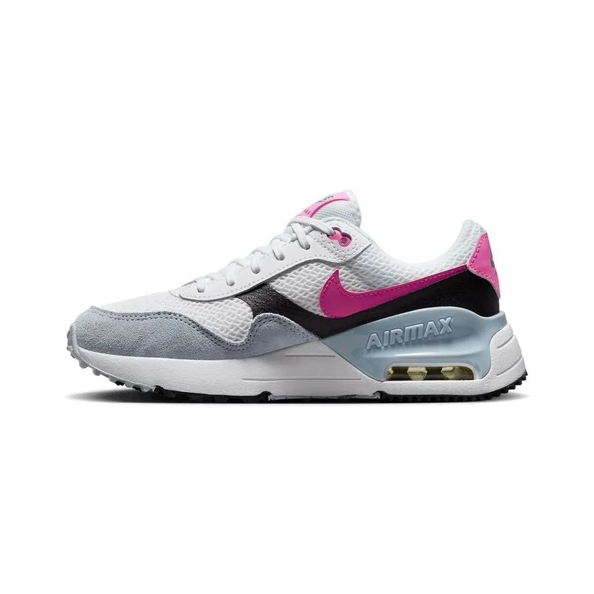 Baskets mode Nike air max systm gs blanc