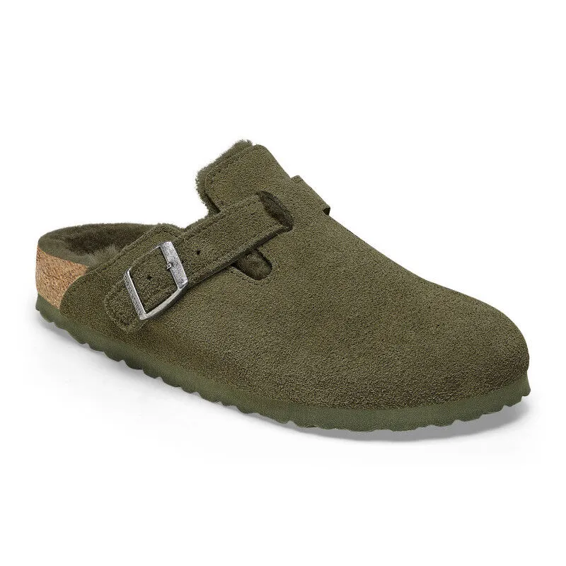 Birkenstock Boston Shearling Suede Leather - Sandales d'hiver | Hardloop