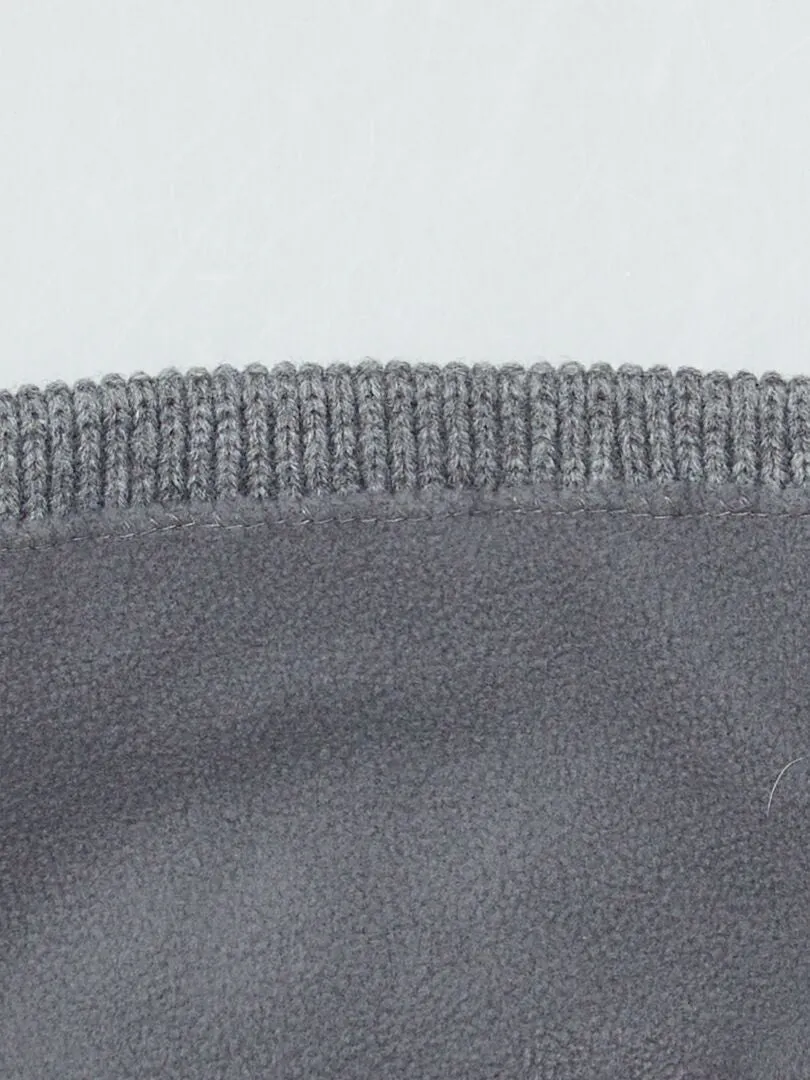 Bonnet de skateur tri-color - Gris colorblock