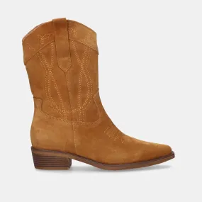 BOTTES COWBOY 3A238-01R SUEDE CAMEL