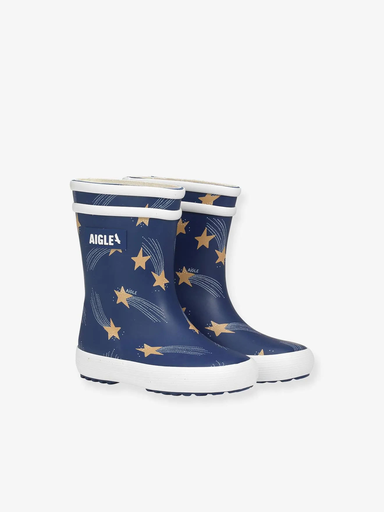 Bottes de pluie enfant Baby Flac Play2 NA41I AIGLE® bleu nuit - Aigle