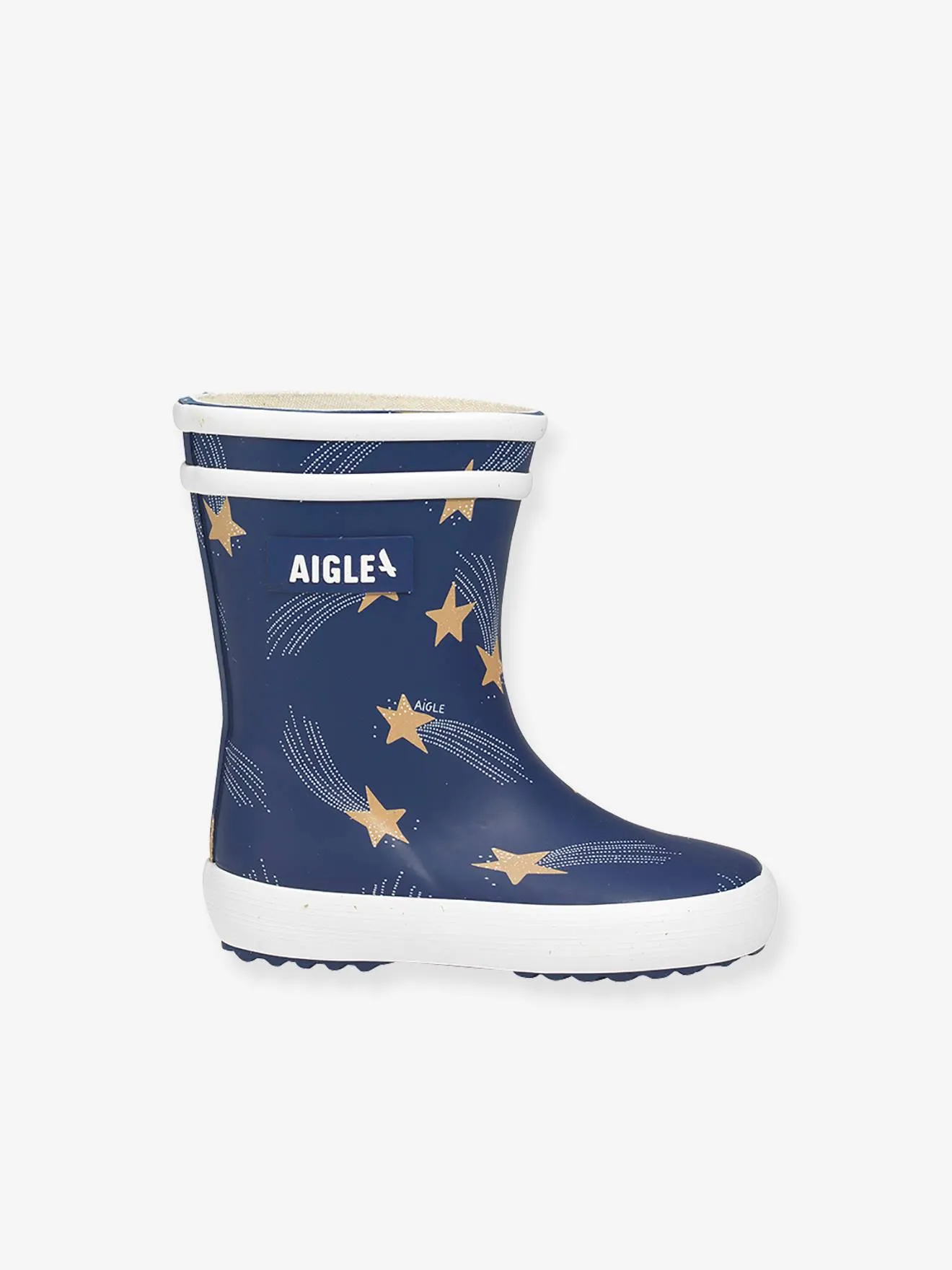 Bottes de pluie enfant Baby Flac Play2 NA41I AIGLE® bleu nuit - Aigle