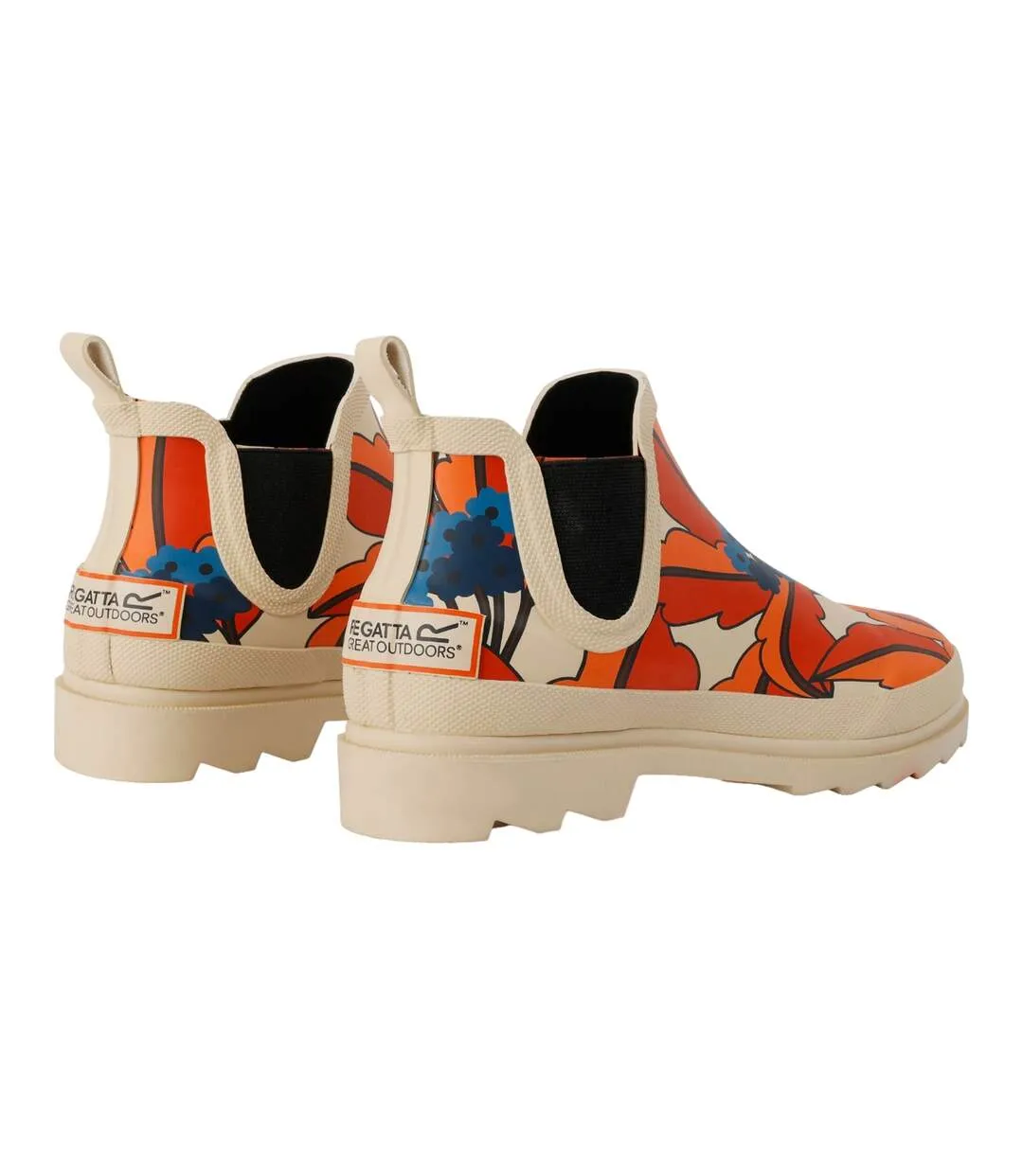 Bottes de pluie orla kiely femme orange Regatta