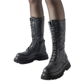 Bottes noires hautement isolées par Upton le noir