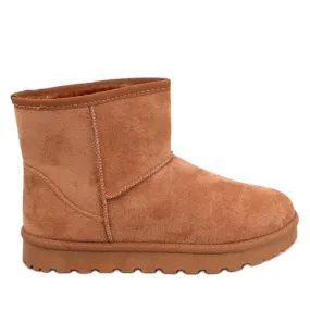 Bottines de neige courtes Ensle Camel brun