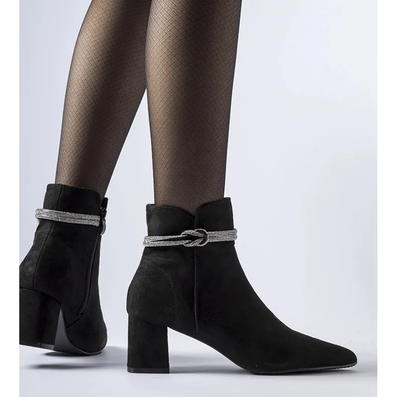 Bottines isolées Alba noires le noir