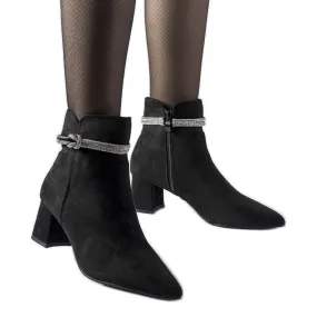 Bottines isolées Alba noires le noir