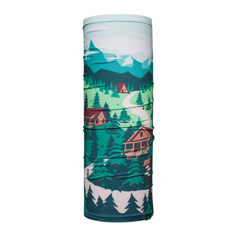 Cache-cou rigolo Vue sur la montagne