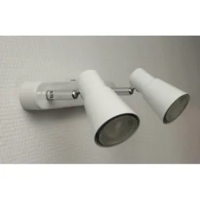 CALI Applique Blanche Sines, Gu10, 2x 9W, IP20, 230V