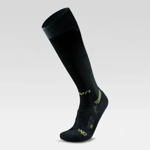 Chaussettes run comp one black lime