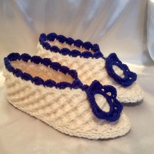 Chaussons en tricot à semelles ,intérieur fourrure pour femme ,fille