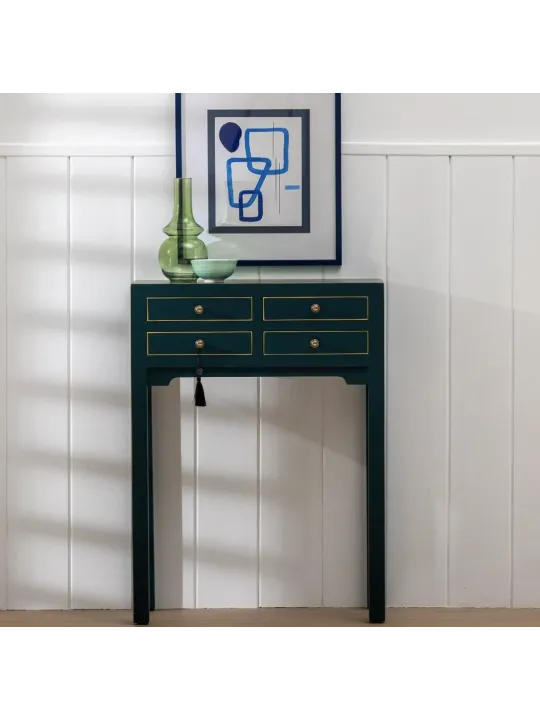 Console Chinoise Bleue