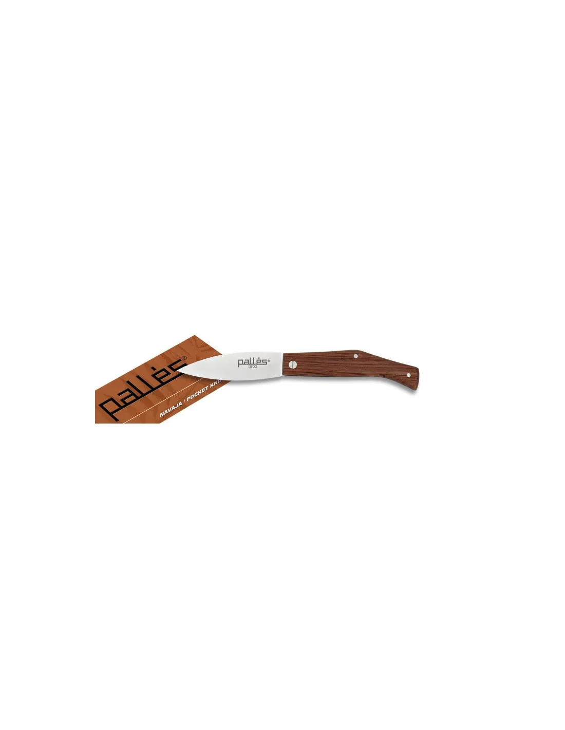 Couteau de marque Pallés modèle n°0 manche en bois (15,8 cm.) ⚔️ Boutique Épées