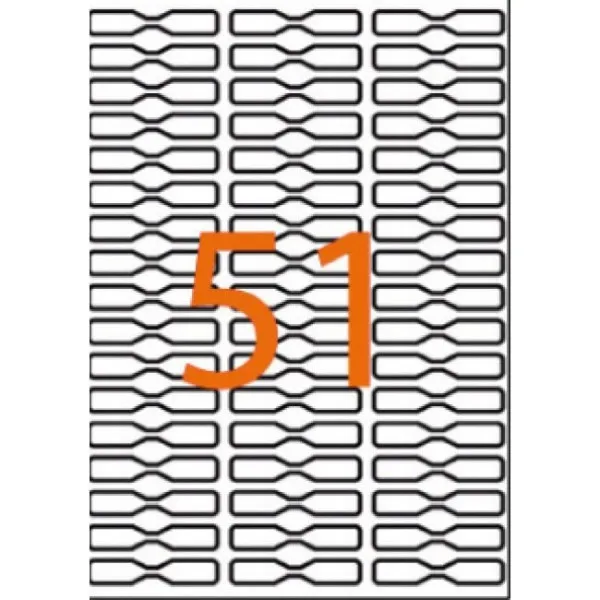 Etiquettes bijouterie enlevables 45x8mm adhésives Apli-Agipa