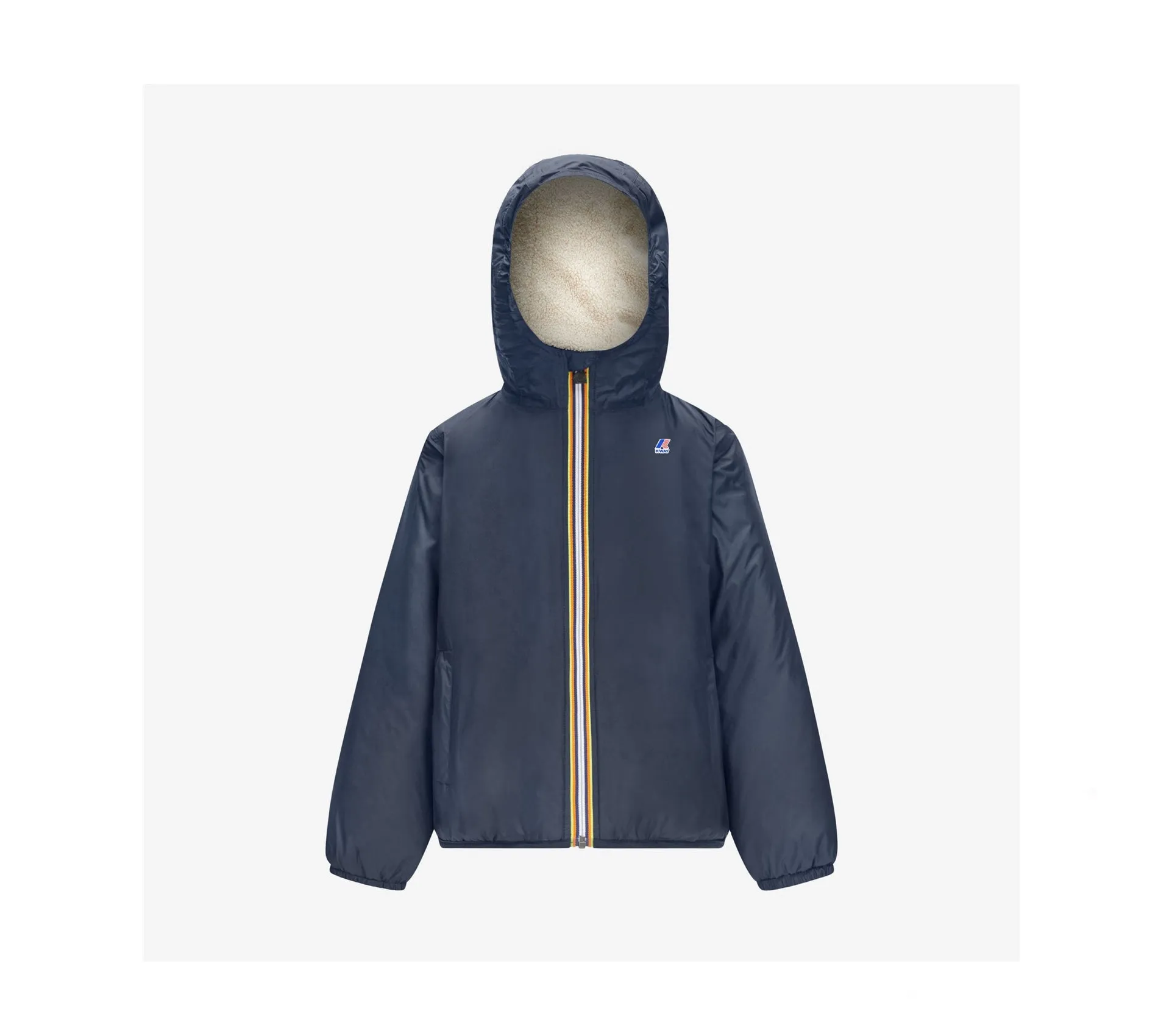 Imperméable K-Way Le Vrai 3.0 Claude Orsetto Kids Ecru Blue Depth 2025