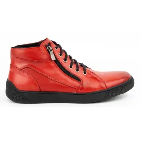 Kampol Chaussures cuir homme isolées 120KAM rouge