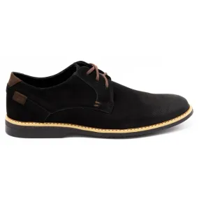 KOMODO Chaussures casual en cuir pour hommes 859L noir le noir