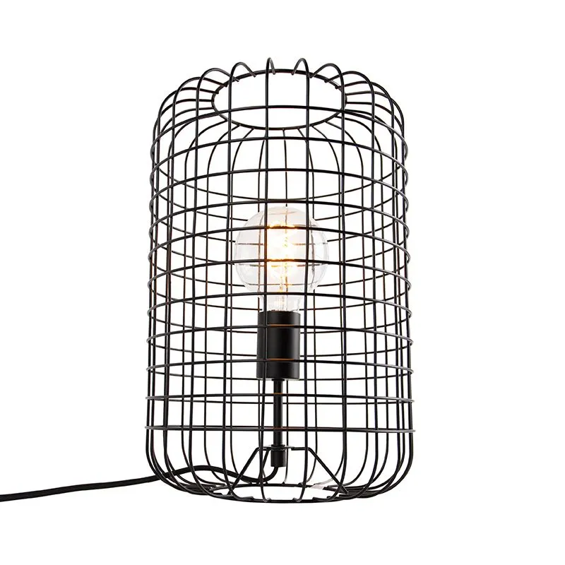 Lampe de table industrielle noire 40 cm - Bliss Vefa