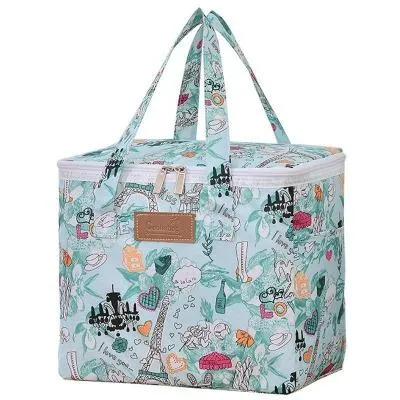 Lunch bag blue cartoon