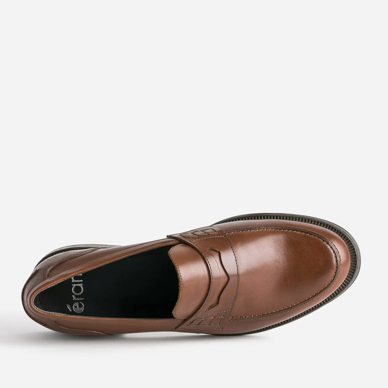 Mocassin marron foncé cuir - Mocassins Homme | ERAM