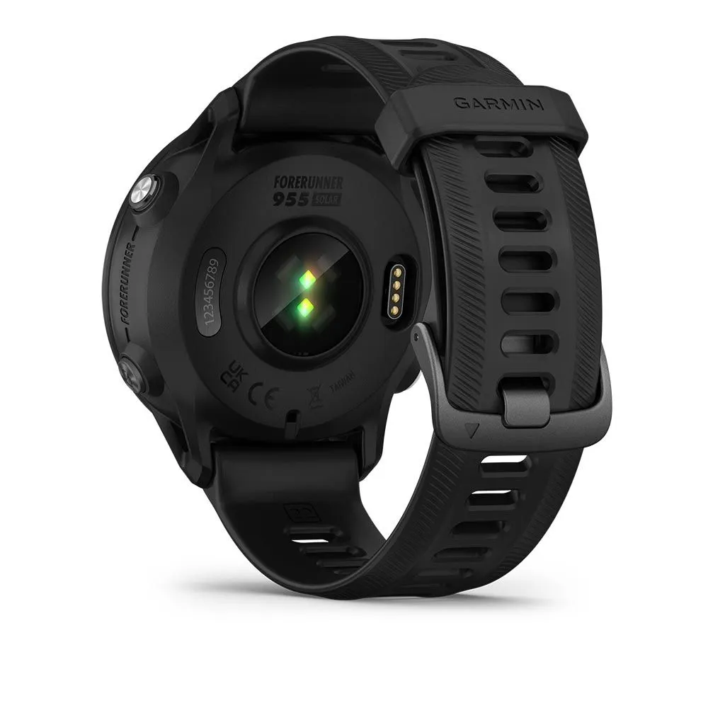 Montre connectée GPS de course à pied et de triathlon premium Garmin Forerunner 955 Solar Black - 010-02638-20