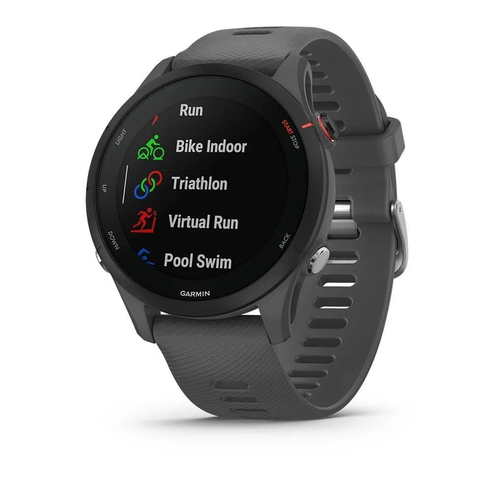 Montre de sport Garmin | Montre GPS connectée de running GARMIN FORERUNNER 255 Slate Grey | 010-02641-10