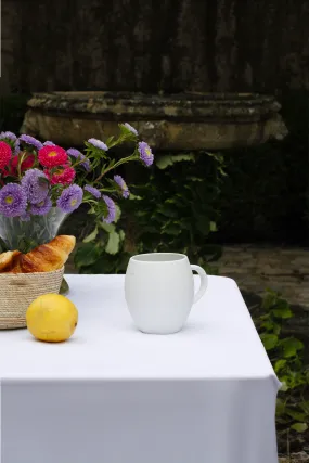 Mug blanc en porcelaine de Limoges - petit modèle