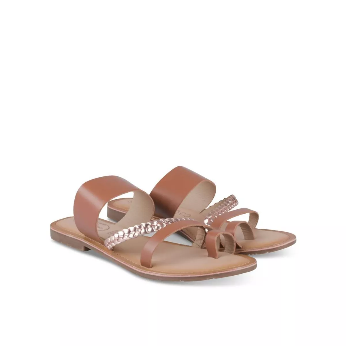 Mules COGNAC MEGIS CASUAL